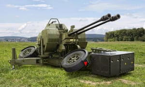 An Oerlikon GDF robot cannon.