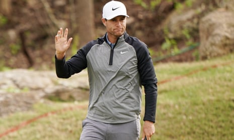 Lucas Bjerregaard holed two long putts in the last three holes to beat Tiger Woods in Austin.