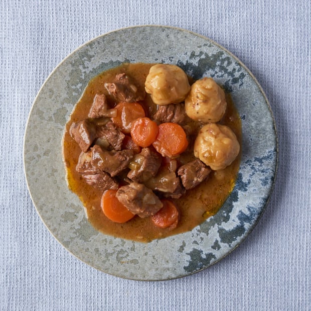 Georgina Hayden’ beef stew with dumplings.