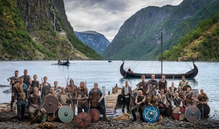 Norway players dress up as vikings