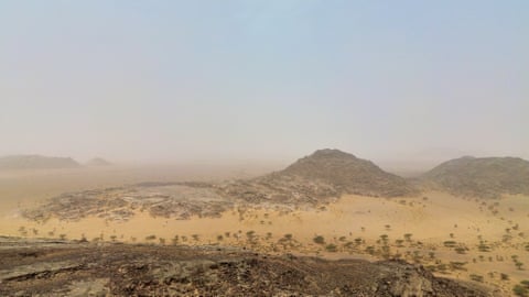 The Agnijyatt mountains, 10km from Bir Moghrein.