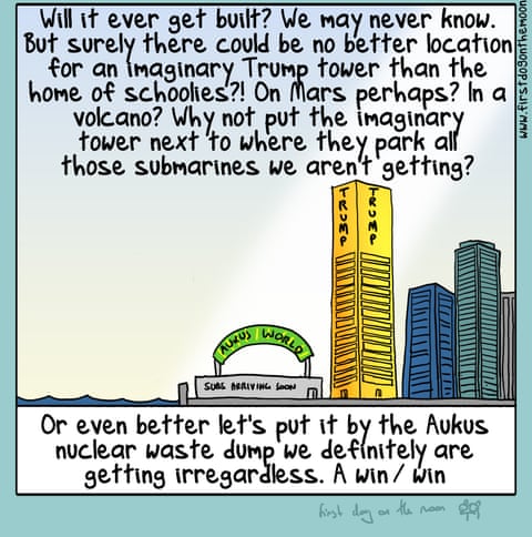Cartoon by First Dog on the Moon about Trump Tower, panel 3