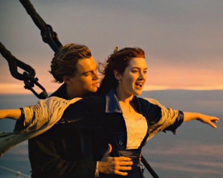 Kate Winslet and Leonardo DiCaprio in Titanic