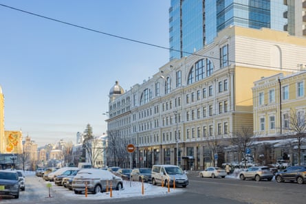 View of Bohdana Khmelnytskoho Street in Kyiv