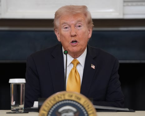 Donald Trump speaks during a roundtable on criminal cartels at the White House, 23 October 2025.