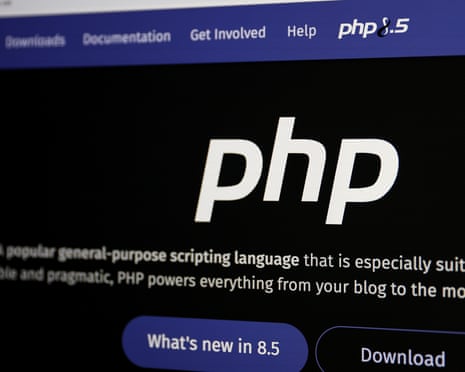 A website homepage.
