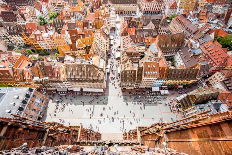 A view of the Cathedral Square from one of the towers.