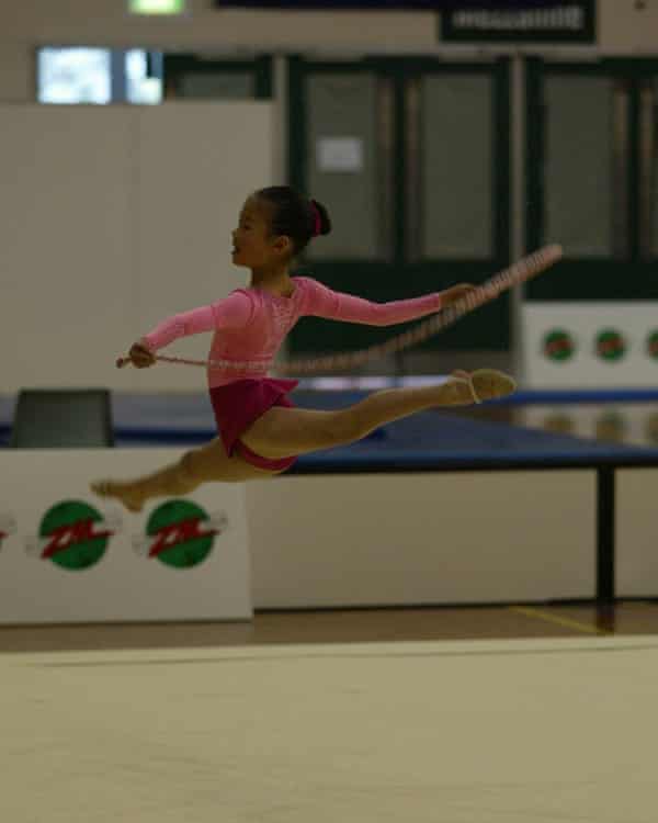 Rebecca Liu training, circa 2003.