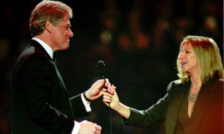 With Bill Clinton at the presidential gala, 1993.