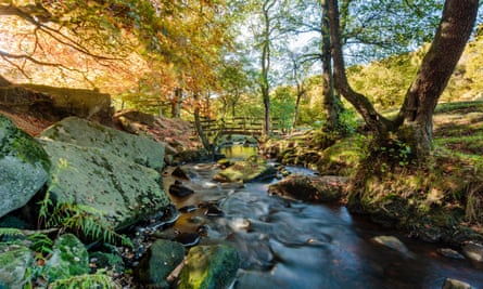 weekend train trips uk Padley Gorge.
