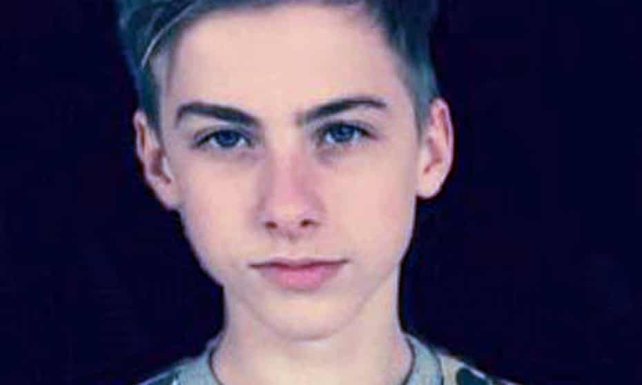 Family handout photo issued by Sussex police of Arthur Cave, 15, who died after falling from a cliff in the Brighton area.