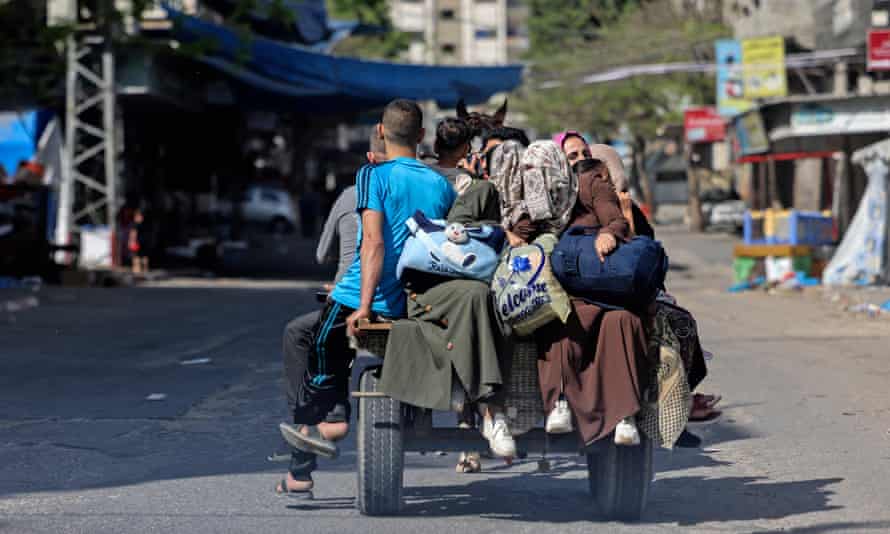Family in donkey cart