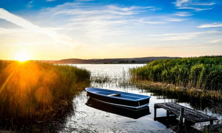 Atardecer en Mecklemburgo, Pomerania Occidental, Rugen, Sealine