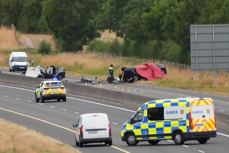 Five people were killed and four seriously injured after the collision on the M9 in County Kildare on 16 August 2026.