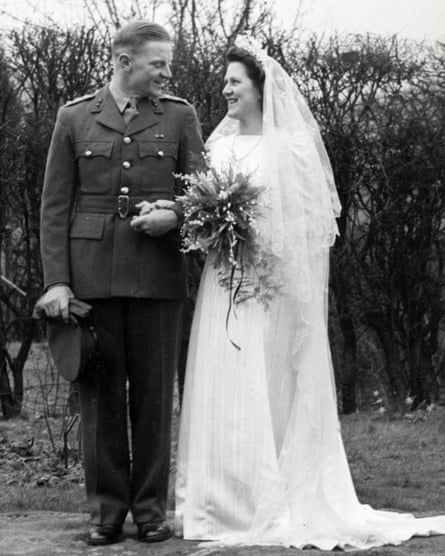Chris Cleave’s grandparents’ wedding in 1944.
