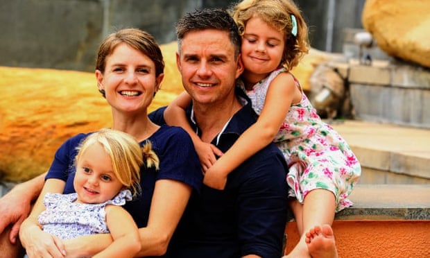 Pippa and Chad Baxter with their children, Emma, 4, and Kate, 6