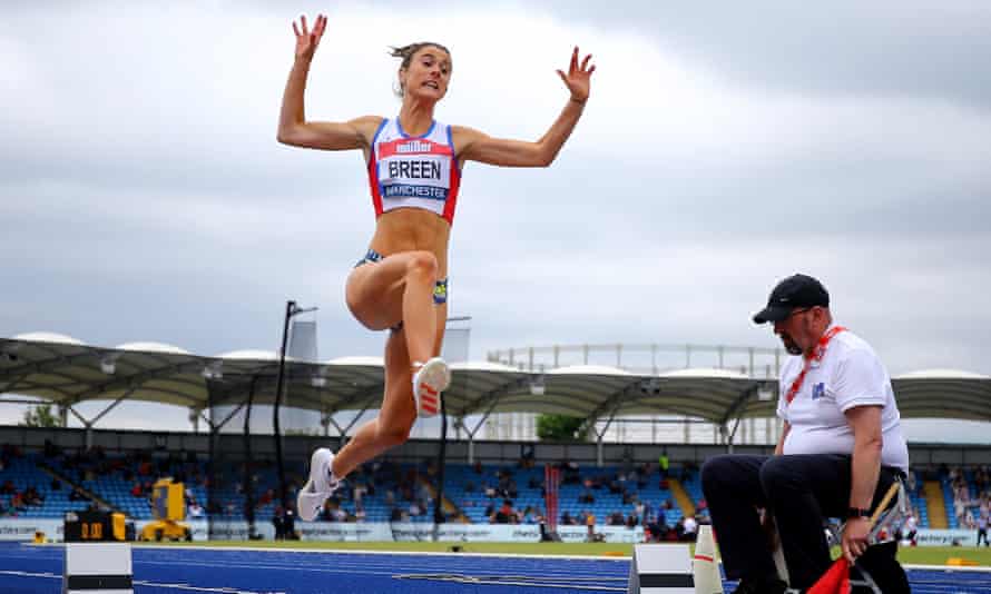 Olivia Breen competing in Manchester in June.