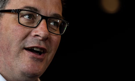 Victoria Premier Daniel Andrews speaks to media during the 2022 Victorian state election campaign