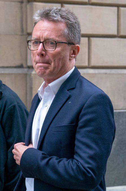 Nicky Campbell arrives at the Scottish child abuse inquiry.