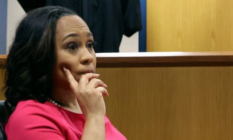 fani willis in pink dress Opinion: Fani Willis's bad judgment has endangered her case and the nation