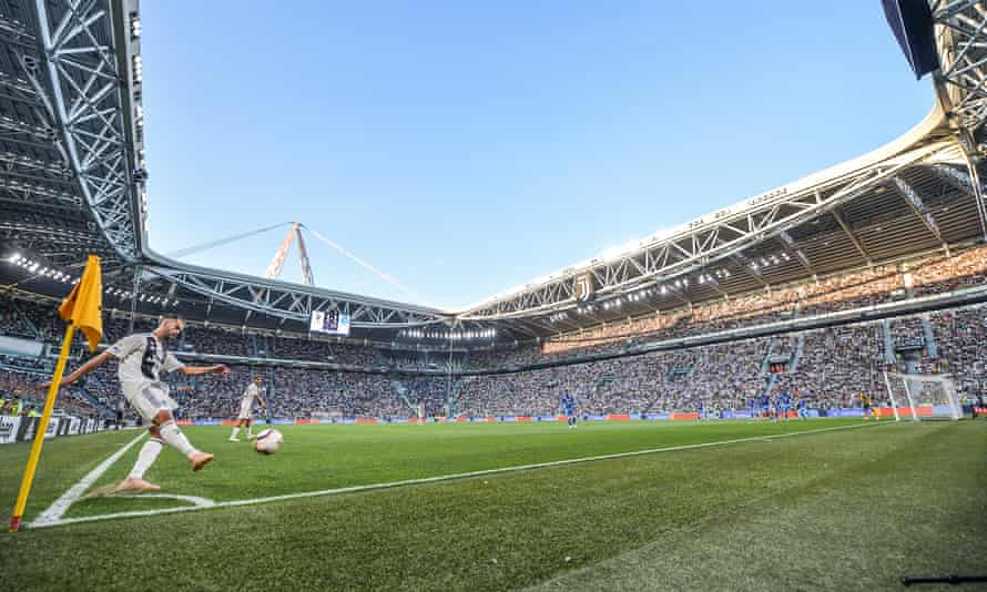 Miralem Pjanic takes a corner at the match between Juventus and Napoli in September. Juventus won 3-1.