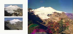 Funch used vintage postcards as a model for his images of Washington’s Mount Baker to capture the effects of glacial recession. ‘Photography is an interesting tool since it is so dependent on the reality in front of us, while at the same time it can be used to describe something so general that everyone can relate to it,’ he says.