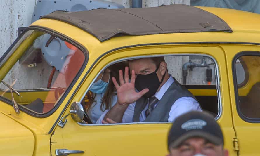 Tom Cruise and Hayley Atwell film Mission: Impossible 7 in Rome last month.