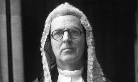 Jeremy Hutchinson, one of the finest silks to practise at the criminal bar, in 1961. 