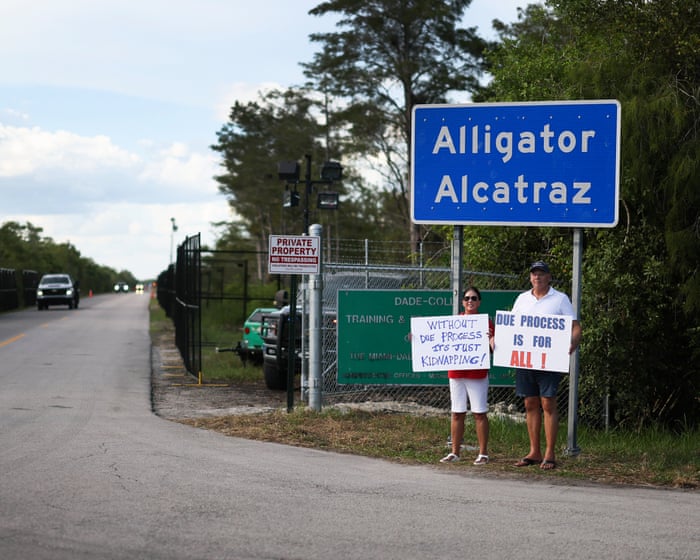 ‘Alligator Alcatraz’ immigration jail can stay open, appeals court says