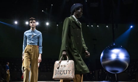 Gucci model stages mental health protest at Milan fashion week