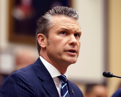 Pete Hegseth at a hearing of the House committee on armed services.