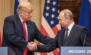 Donald Trump meeting Vladimir Putin in Helsinki