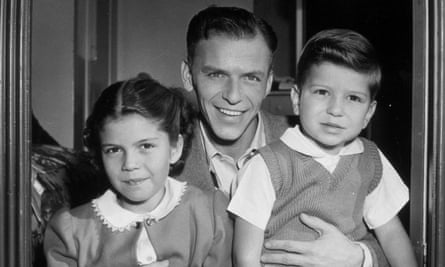 Frank Sinatra Jr in 1948 with his father, Frank, and sister Nancy. Nancy also became a singer.