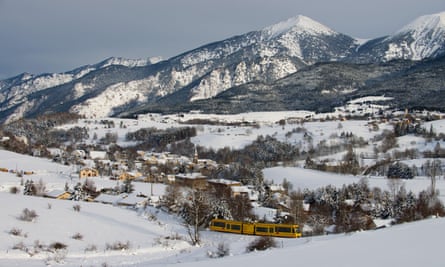 The Train Jaune near Bolquère.