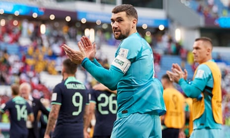 Socceroos captain Mat Ryan is one of several Australian players with ties to Danish football.