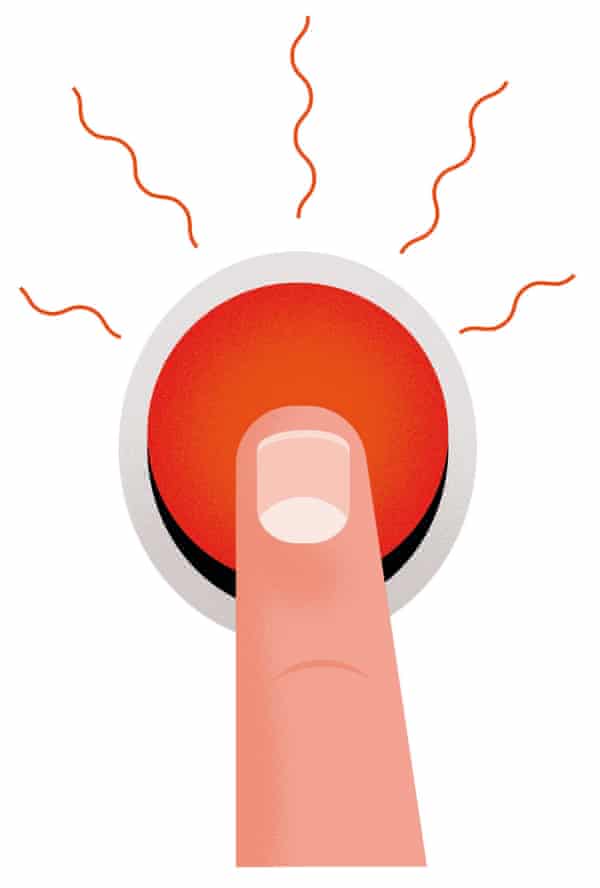 touching the panic button