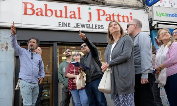 Manzoor and his group at the jewellers.