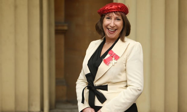 ‘She had a huge influence it would be hard to express with a prize’ … Kay Mellor wearing her OBE at Buckingham Palace following the investiture ceremony.