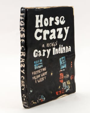 Horse Crazy by Gary Indiana book made in clay ceramic by artist Seth Bogart