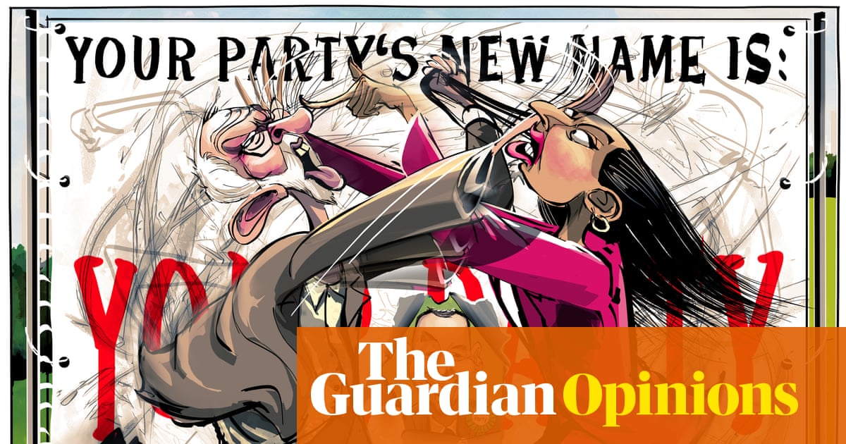 Ella Baron on infighting at the Your Party conference – cartoon