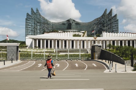A view of the presidential palace at Nusantara