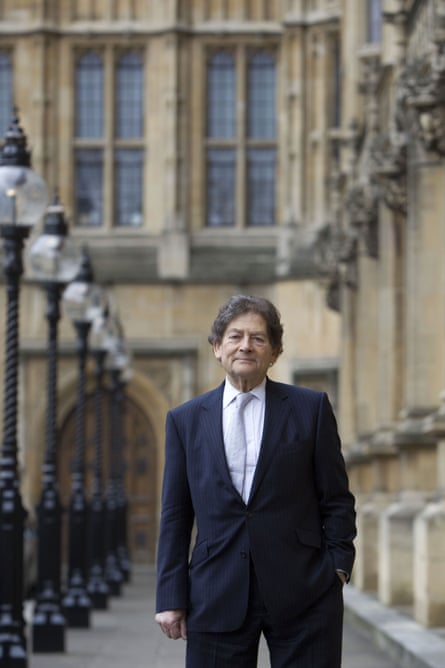 Nigel Lawson outside the House of Lords in 2011. He managed to lose five stone and wrote a book about it.