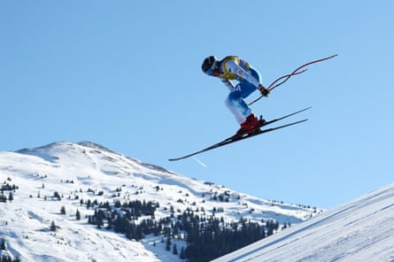 Breezy Johnson competes in the women’s downhill on Saturday.