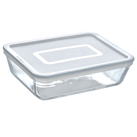 Pyrex Glass Dish with Plastic Lid 0.8L