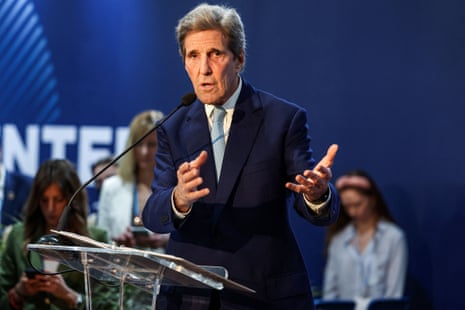 US climate envoy John Kerry at the Cop27 climate conference in Egypt on 9 November 2022.