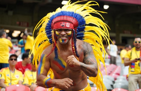 Colombia fans outnumber the Swiss in Vancouver