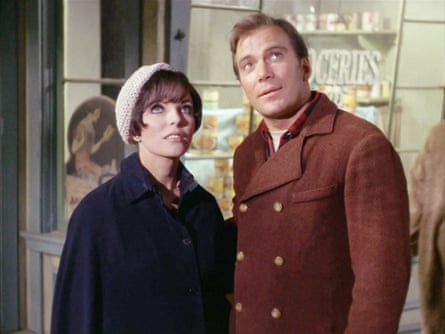 Joan Collins and William Shatner in Star Trek