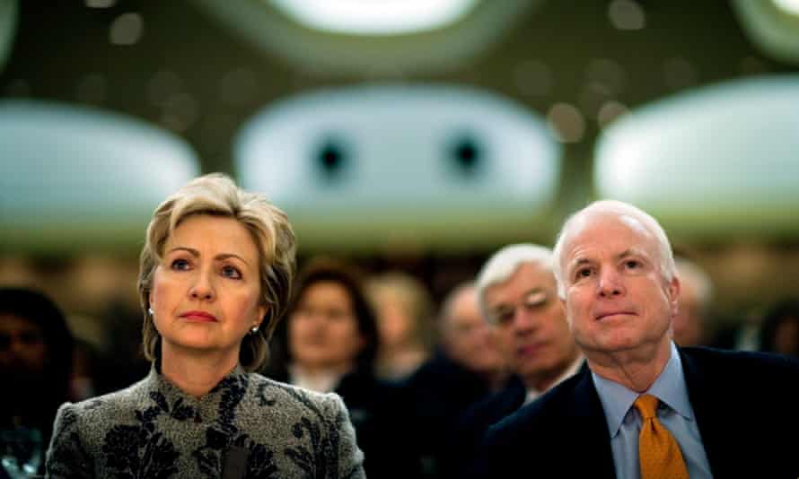 Hillary Clinton and John McCain in 2007.