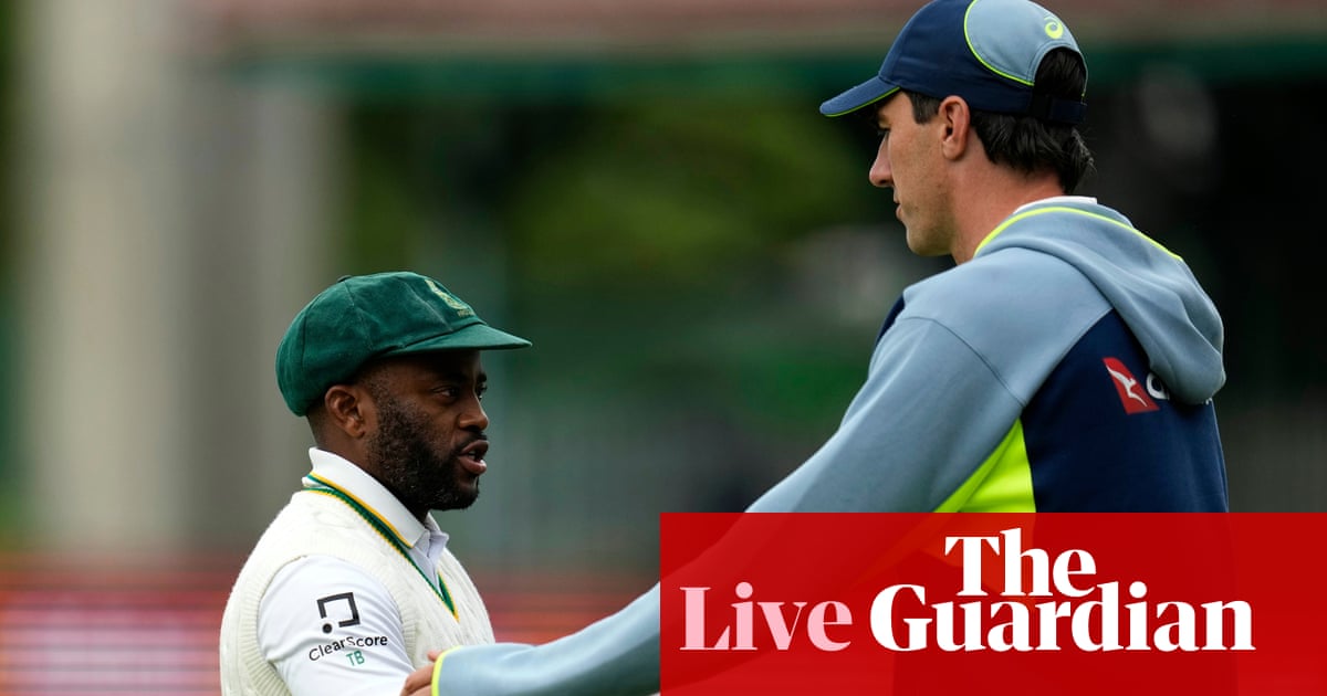 South Africa v Australia: third men’s cricket Test, day one – live