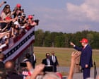 Trump rallies in Georgia as new White House press secretary is fired after five days on the job
